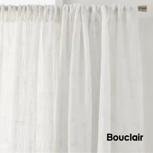 🚨CLEARANCE SALE🚨 COPY - COPY - White Genoa Sheer Rod Pocket Curtain 54" x 108"